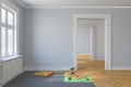 3d render - empty scandinavian room - renovate