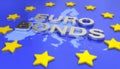 3d render of a eurocard with the message Eurobonds in silver metal letters Royalty Free Stock Photo