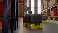 3D computer Generated image:the Collaborate of device in smart warehouse