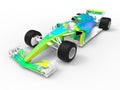 3D render - formula one chassis structural analysis