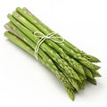 3D render of fresh asparagus bundle Royalty Free Stock Photo