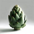 3D Render of A Fresh Green Artichoke Royalty Free Stock Photo