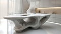 futuristic biomorphic kitchen designs interior