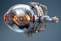 3d render of a futuristic bionic eye with detailed parts