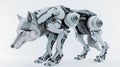 futuristic wolf robot design