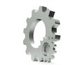 3d render of gear over white background Royalty Free Stock Photo