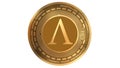 3d Illustration Ampleforth Ampl Cryptocurrency Coin Symbol