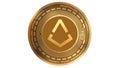 3d Illustration Augur Rep Cryptocurrency Coin Symbol