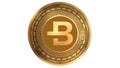 3d Illustration Bytecoin Bcn Cryptocurrency Coin Symbol