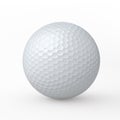 3d render golfball (clipping path)