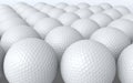 3d render golfball (defocused and close-up)