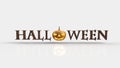 3D render of a halloween pumpkin Royalty Free Stock Photo