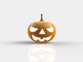 3D render of a halloween pumpkin Royalty Free Stock Photo