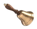 3D render of Hand Bell isolated on white Royalty Free Stock Photo