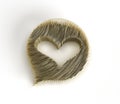 3D Render Heart Love symbol. Valentine`s Day sign illustration