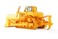 3d render heavy duty construction bulldozer vehicle tractor