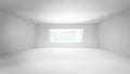 3d Render high key empty space concrete room