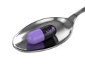 3d render of HMB pills on spoon Royalty Free Stock Photo