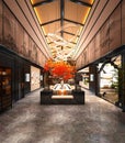 3d render of hotel lobby hall