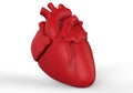 3D render human heart Royalty Free Stock Photo
