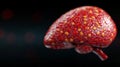 3D Render of Human Kidney with Polycystic Kidney Disease AI generated. Royalty Free Stock Photo