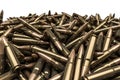 Rifle bullets pile Royalty Free Stock Photo
