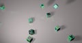 3d render of a idea symbol | 3D rendered cube label of English alphabet | Attached English alphabet on the surface of cube. colorf