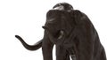 3D render -black wooly mammoth Royalty Free Stock Photo