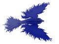 3D render - blue phoenix model