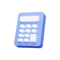 3d render illustration. Calculator icon