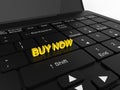 Buy now - laptop keyboard concept