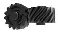 3D rendering - detailed helical gear assembly Royalty Free Stock Photo