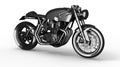 3D rendering - detailed metallic motorcycle