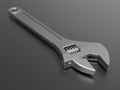 3D rendering - detailed metallic wrench