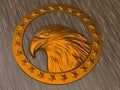 3D rendering - Eagle star medallion