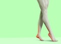 3d render illustration of female legs with pain Royalty Free Stock Photo