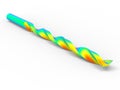 3D rendering - Finite element analysis of milling tool
