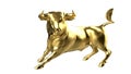 3D render - golden bull