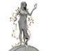 3d render illustration of nature greek nymph goddess statue Royalty Free Stock Photo