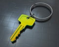 3D rendering - rainbow colored key