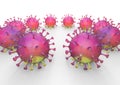 3D render image representing a virus family