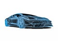 Hypercar x-ray scaning Royalty Free Stock Photo