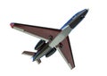 3D render image representing a private jet