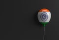 3D Render India independence day Banner India Flag Air Balloons