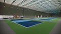 3d render indoor pickleball court illustration