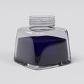 3d render of ink pot