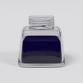 3d render of ink pot