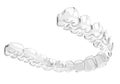 3d render of invisalign removable and invisible retainer Royalty Free Stock Photo