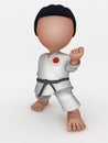 Karate Martial Arts Cartoon Character