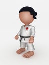 Karate Martial Arts Cartoon Character